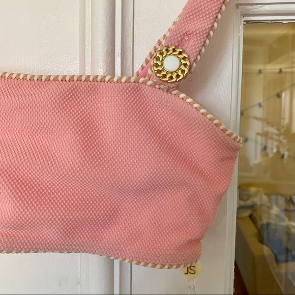 NWT Barbie Style Jonathan Simkhai Piped Luxe Strap Bikini - Picture 8 of 12